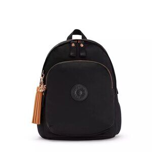 NWT Kipling Dahlia Medium Laptop Backpack, Black Rose Gold